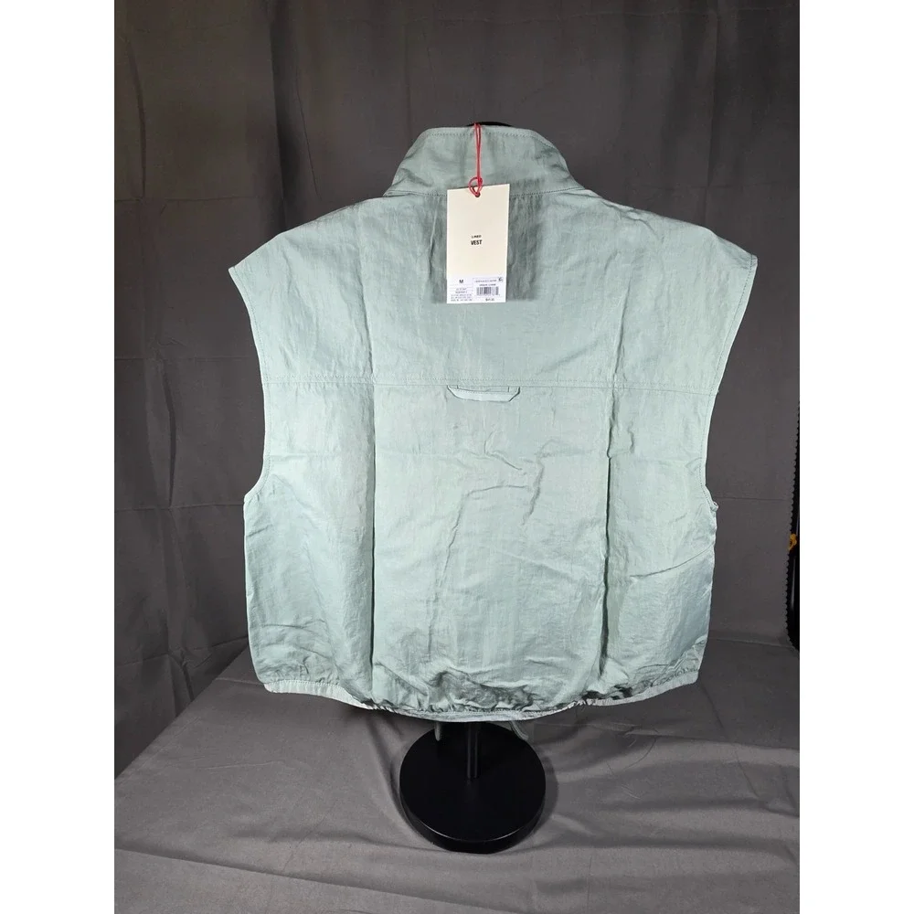 Women's Cropped Utility Vest - Woolrich M Aqua - Picture 2 of 4